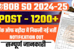 Bank of Baroda SO Recruitment 2025